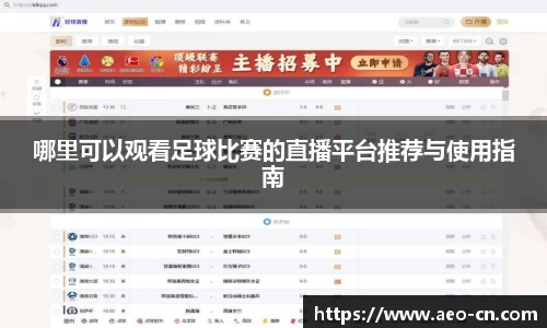 哪里可以观看足球比赛的直播平台推荐与使用指南