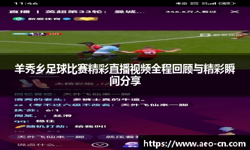 羊秀乡足球比赛精彩直播视频全程回顾与精彩瞬间分享