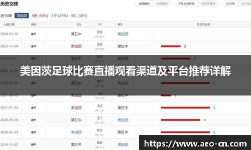 美因茨足球比赛直播观看渠道及平台推荐详解